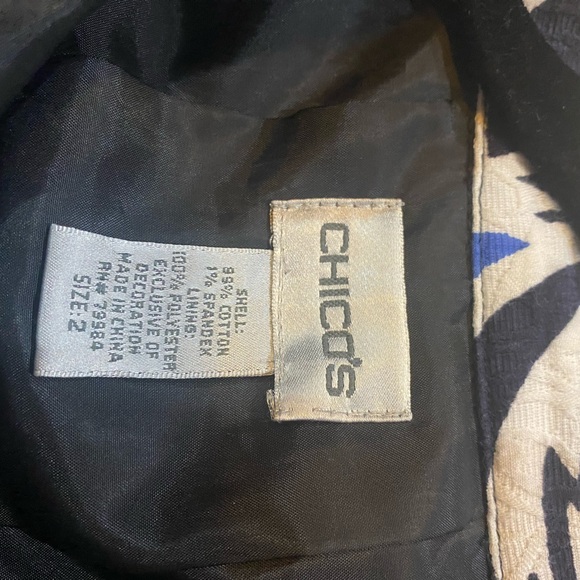 Chico’s Swing Marissa bold floral Jacket - Picture 8 of 10